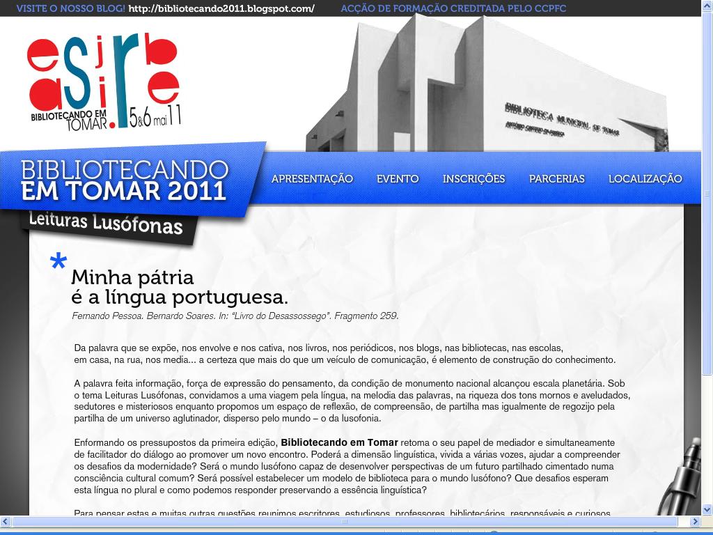 bibliotecando em Tomar 2011