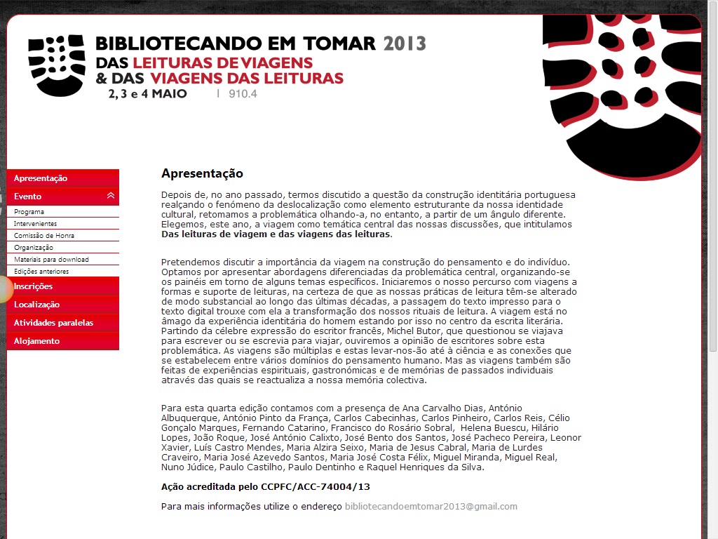 bibliotecando em tomar 2013